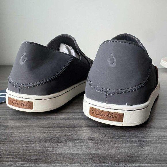 Olukai Pehuea Slip-On Shoes  $100 in Pavement Gray - Picture 11 of 16